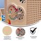 Flash Furniture Bright Beginnings Commercial Grade STEAM Wall Activity Board with Natural Finish and Multicolor Accents, Turning Gears MK-ME14719-GG - alternate 10